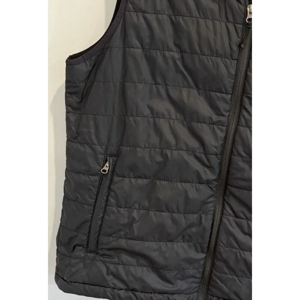 Columbia Mens Omni Heat Black Full Zip Vest Thermal Silver Lined Size Large